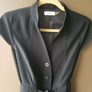 Calvin Klein Black Button-Up Dress